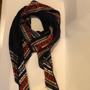 Tory Burch Aztec print triangular scarf